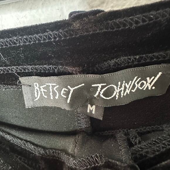 Vintage Betsy Johnson Velvet Skinny Pants - Picture 2 of 4